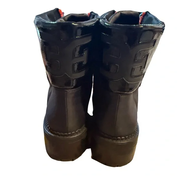 Black and Orange Ankle Boots - Picture 4 of 13